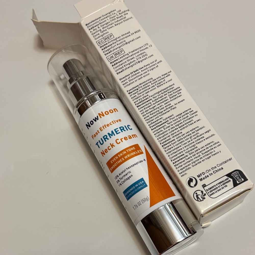 NowNoon Turmeric Neck Cream